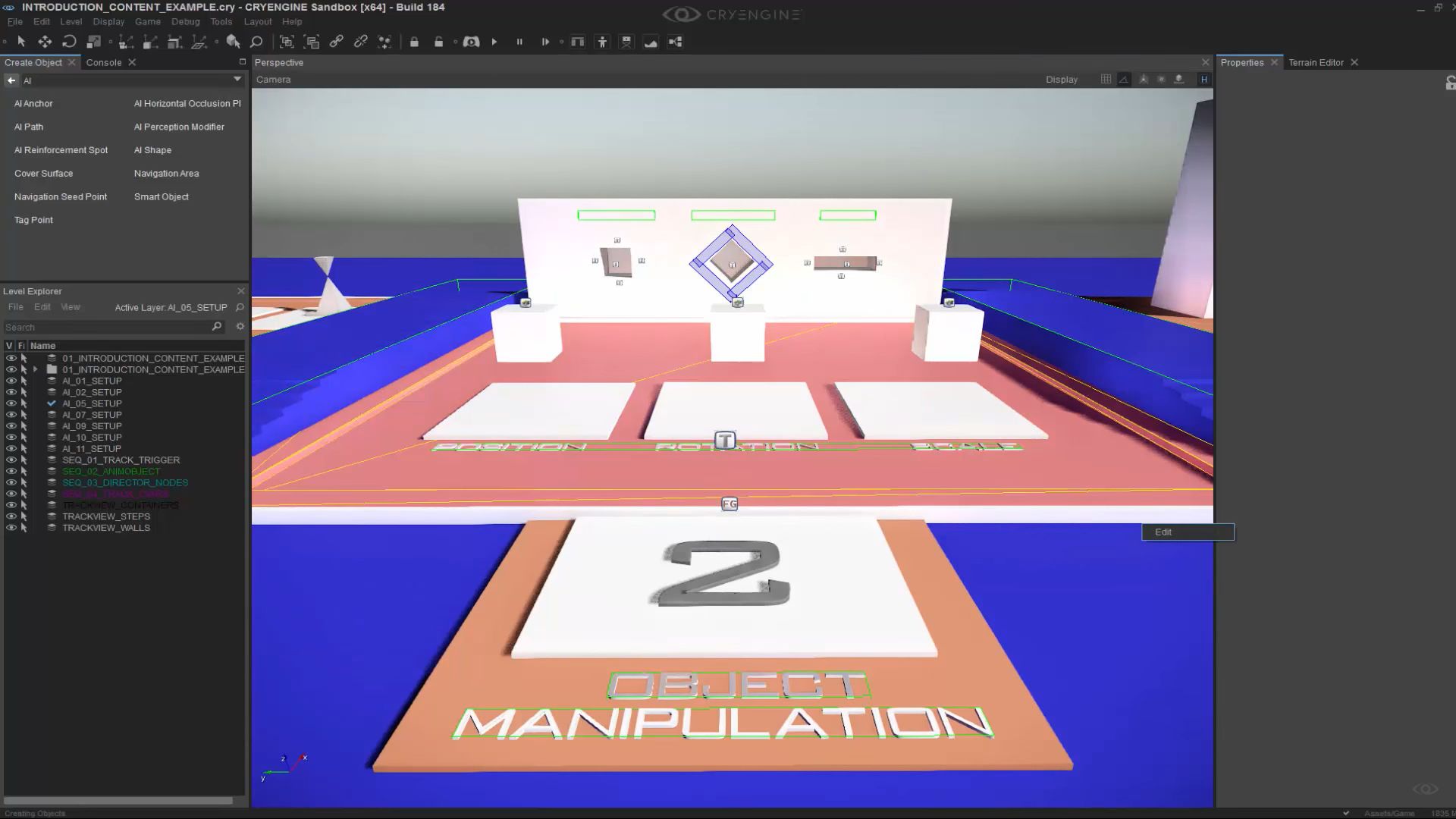 Moving, rotating, and scaling entities