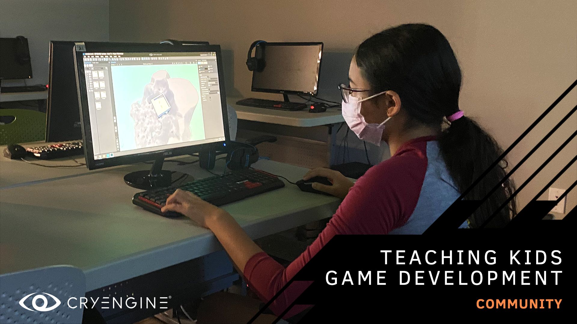 Teaching game development to kids with CRYENGINE