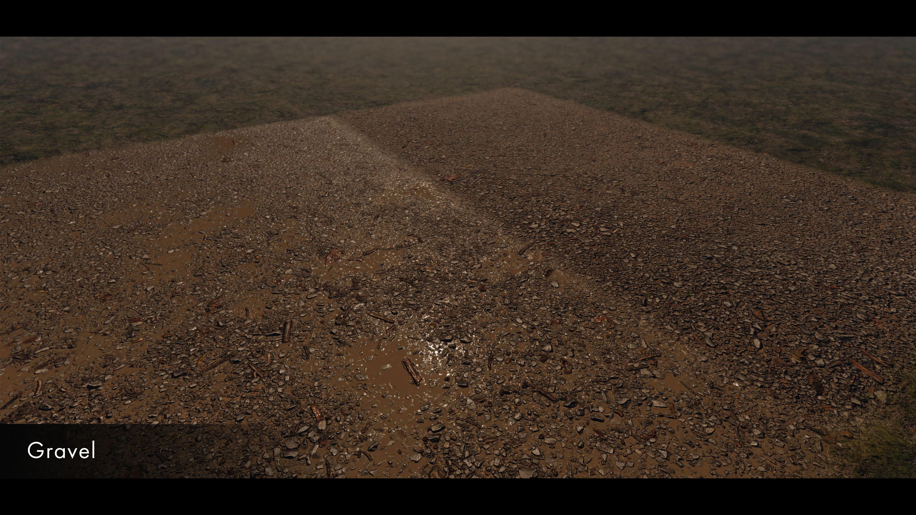 Asphalt/gravel terrain materials