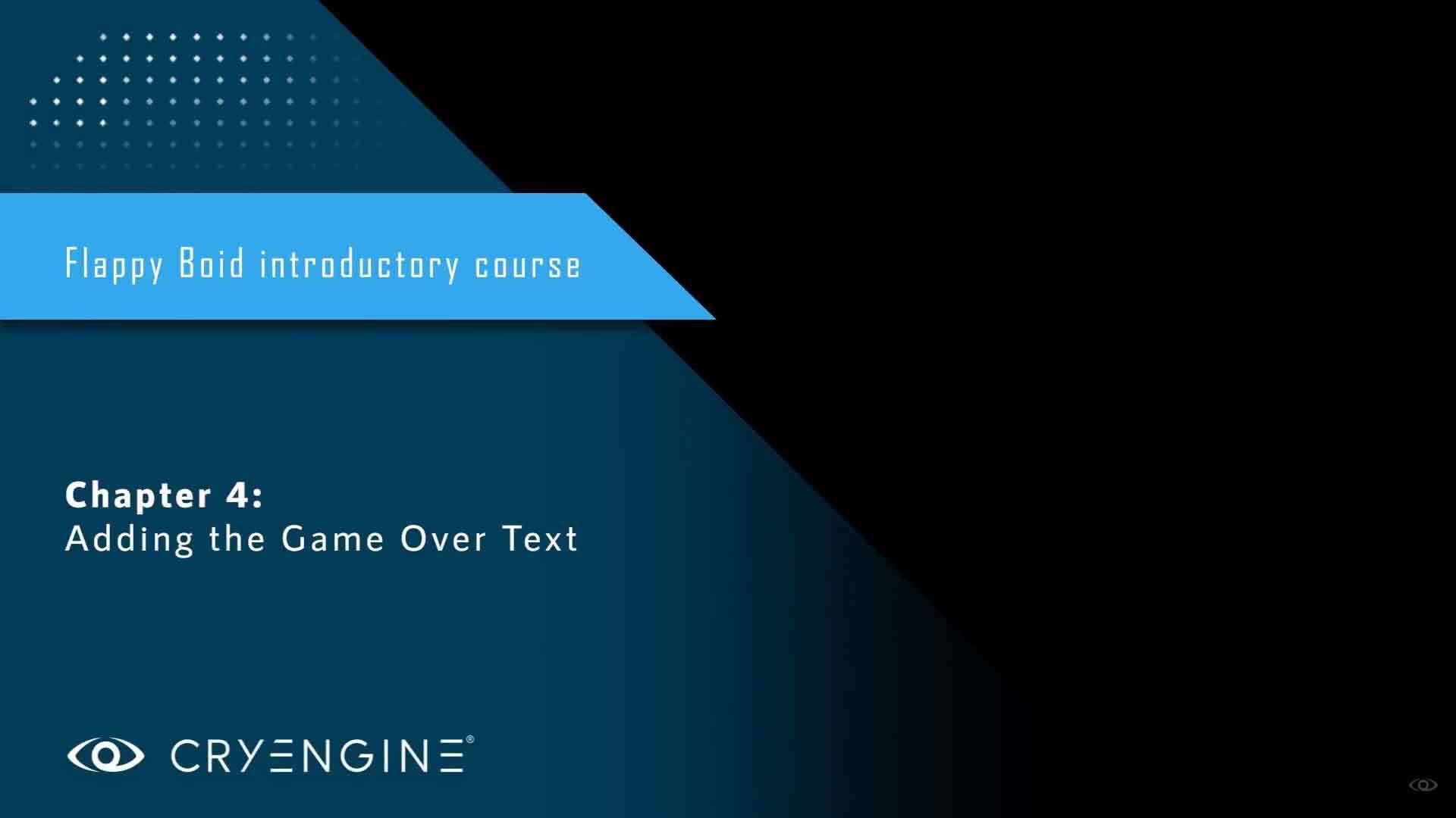 04: Adding the Game Over Text
