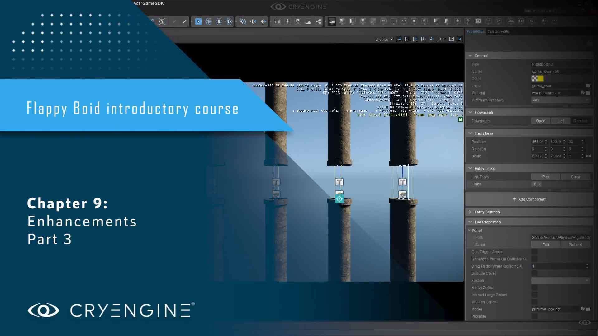 Flappy Boid 09-3: Enhancements: randomized pipe materials