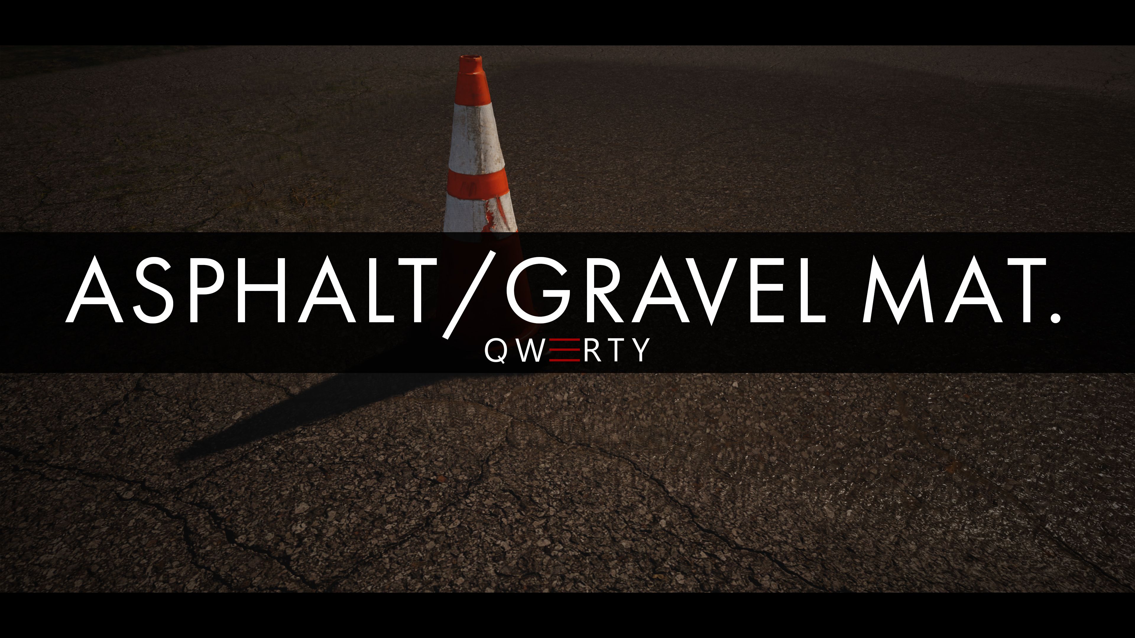 Asphalt/gravel terrain materials