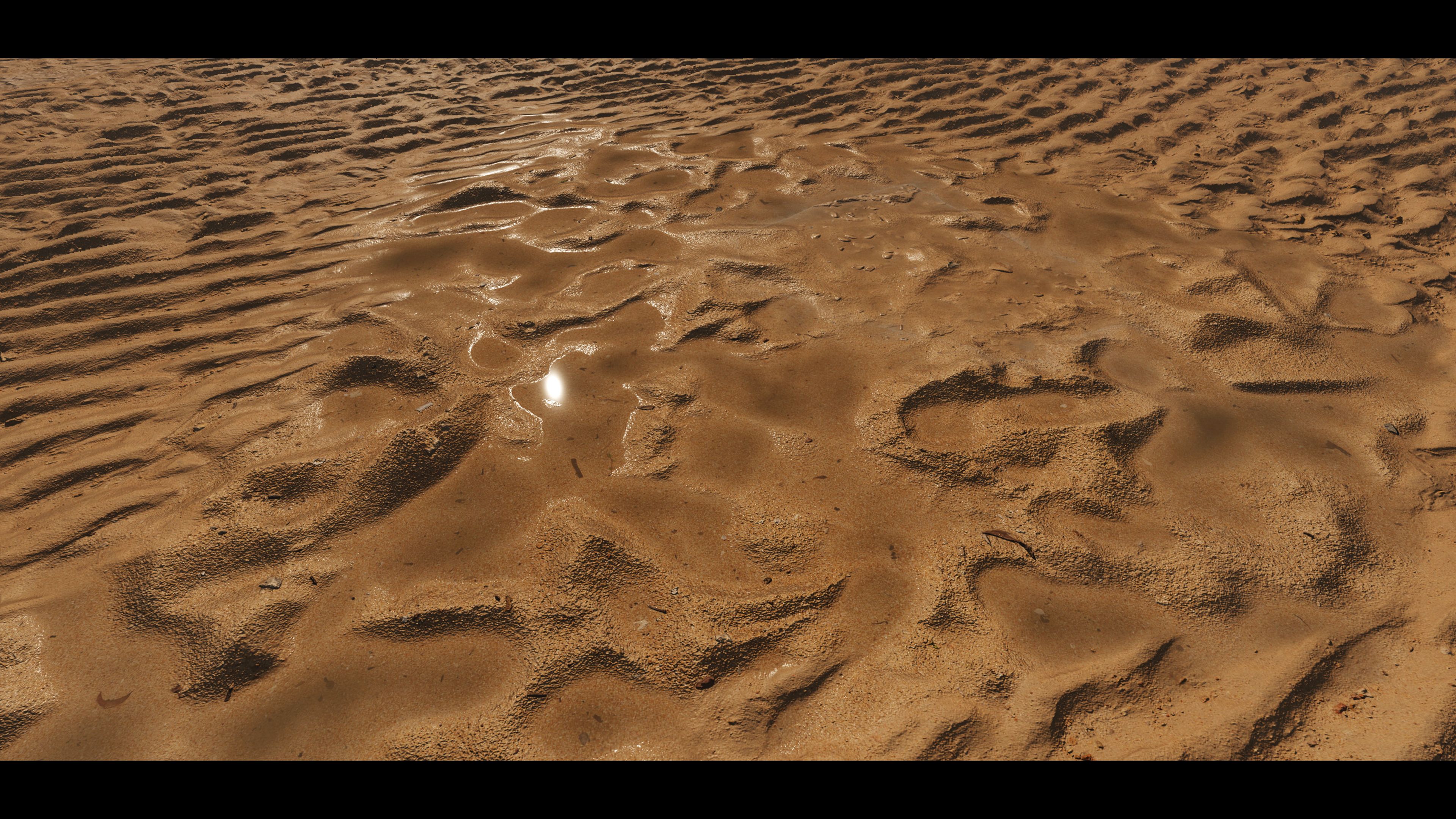 Sand desert terrain material