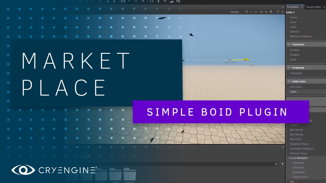 Fly with the free Simple Boid System Plugin from WastedStudios