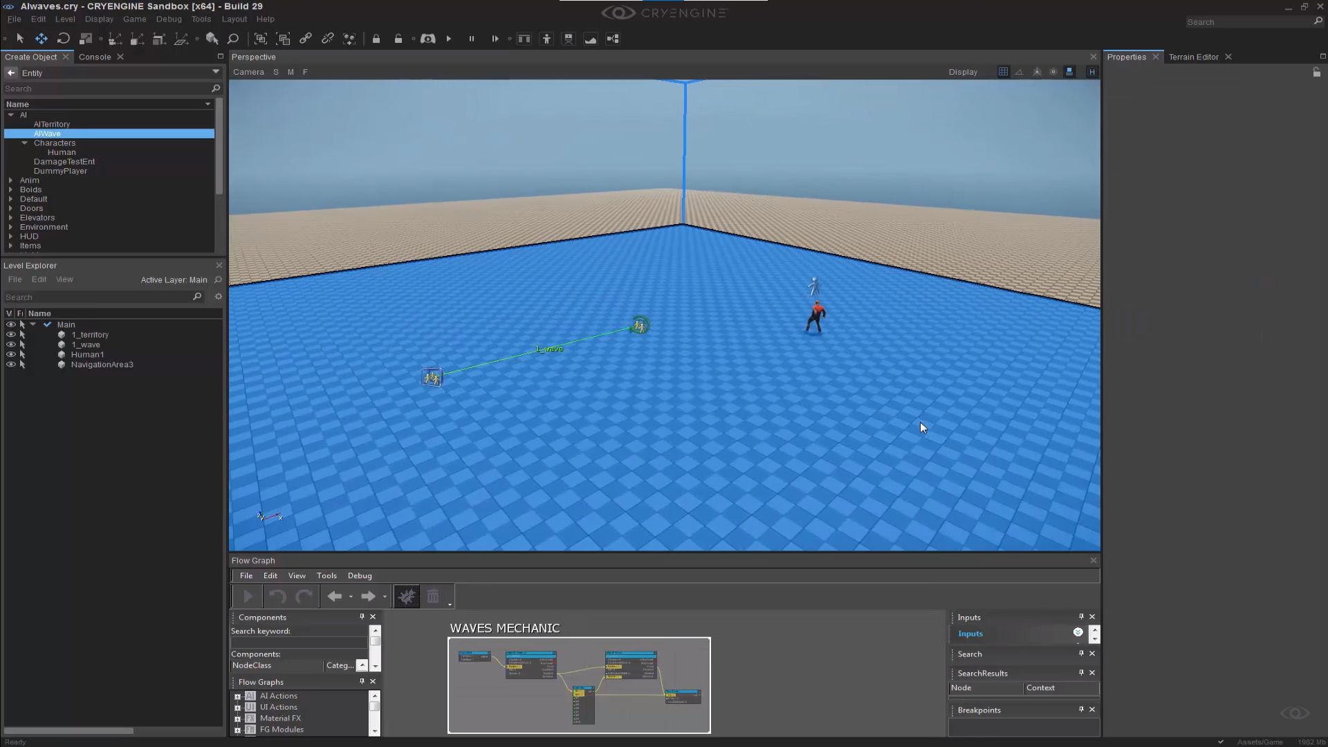 Creating AI zones and waves of enemies