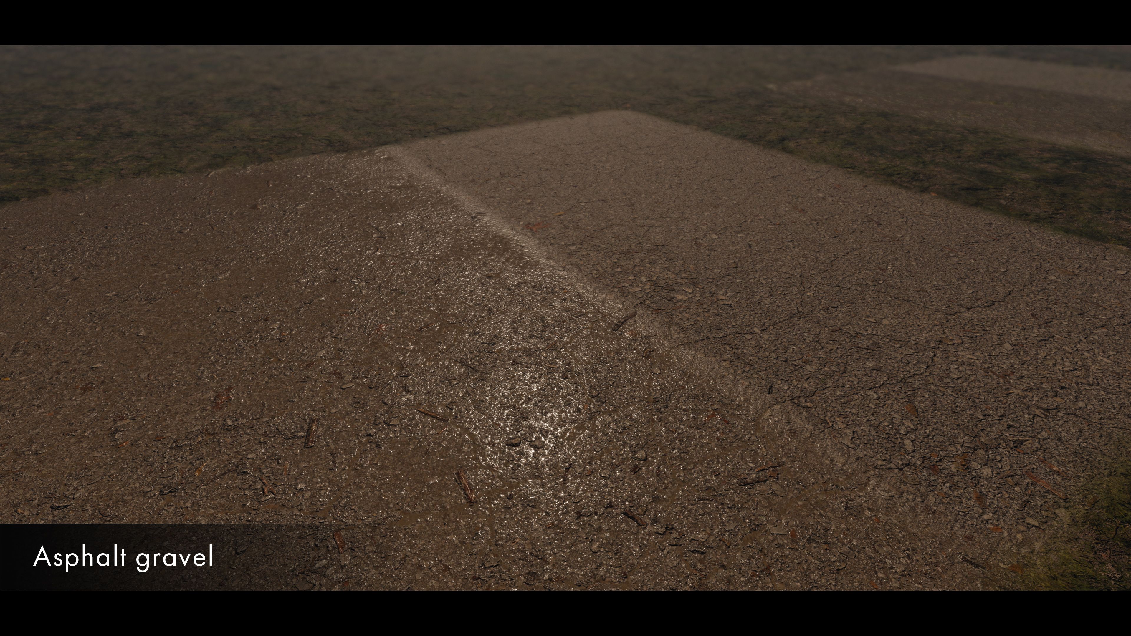 Asphalt/gravel terrain materials