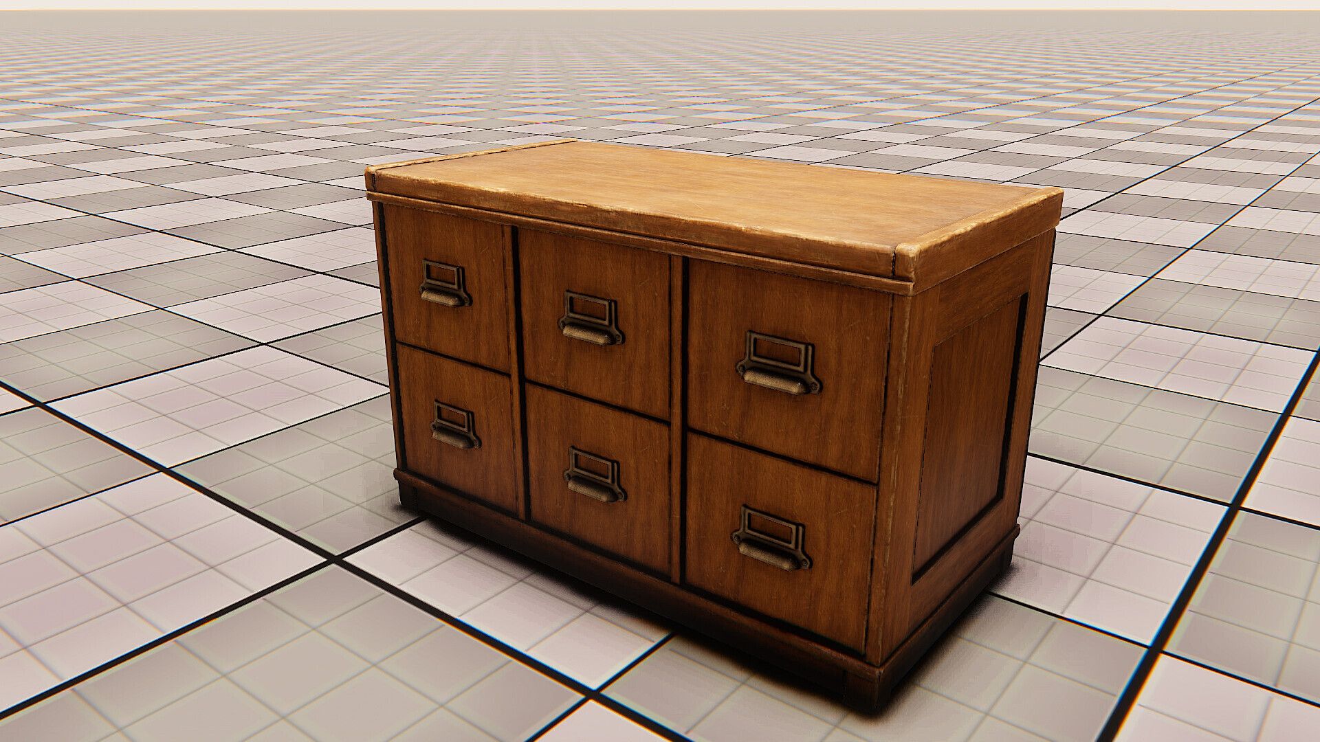 Vintage Wooden Drawer 01