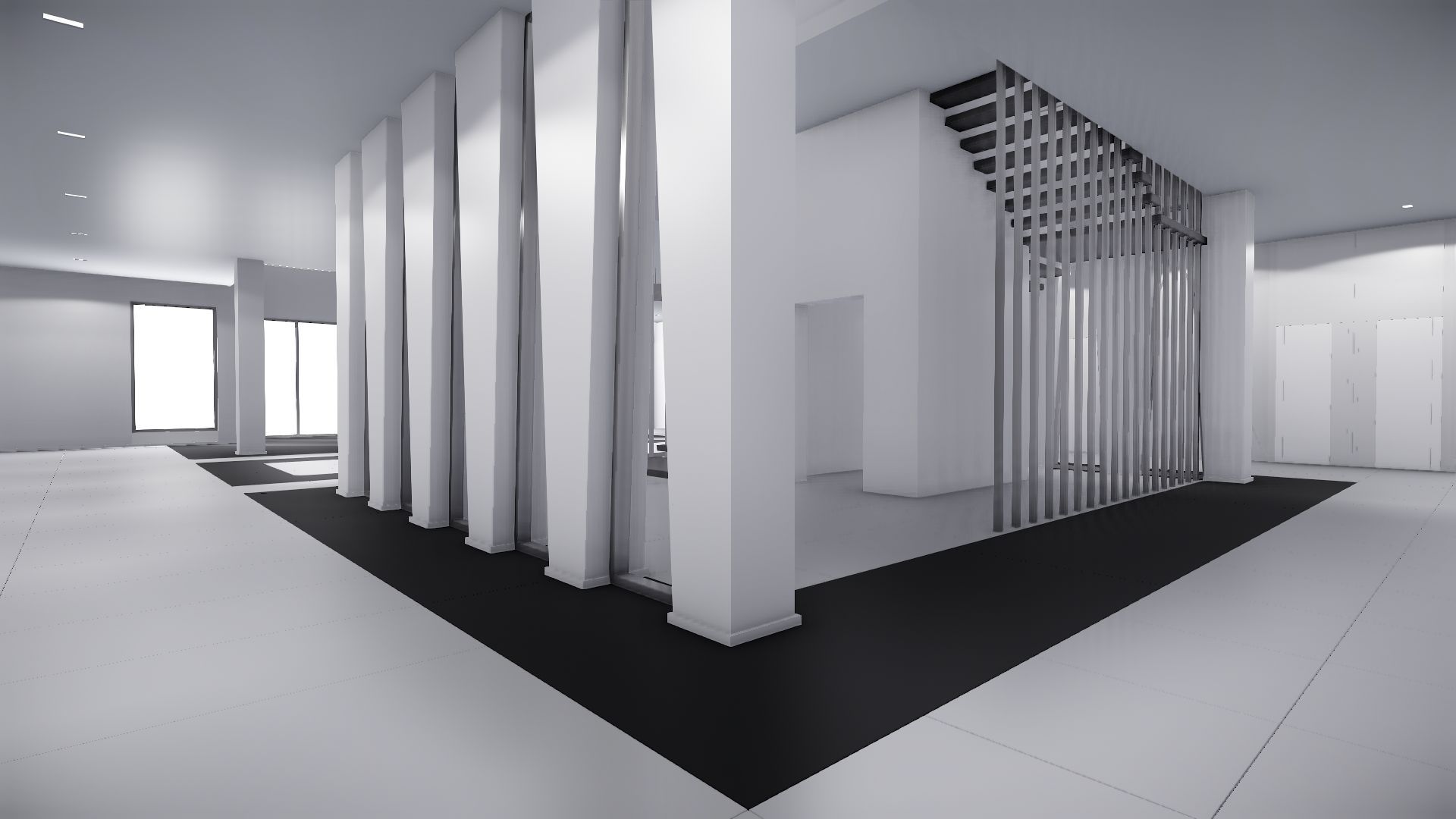 Modern Hall - Scene - FREE