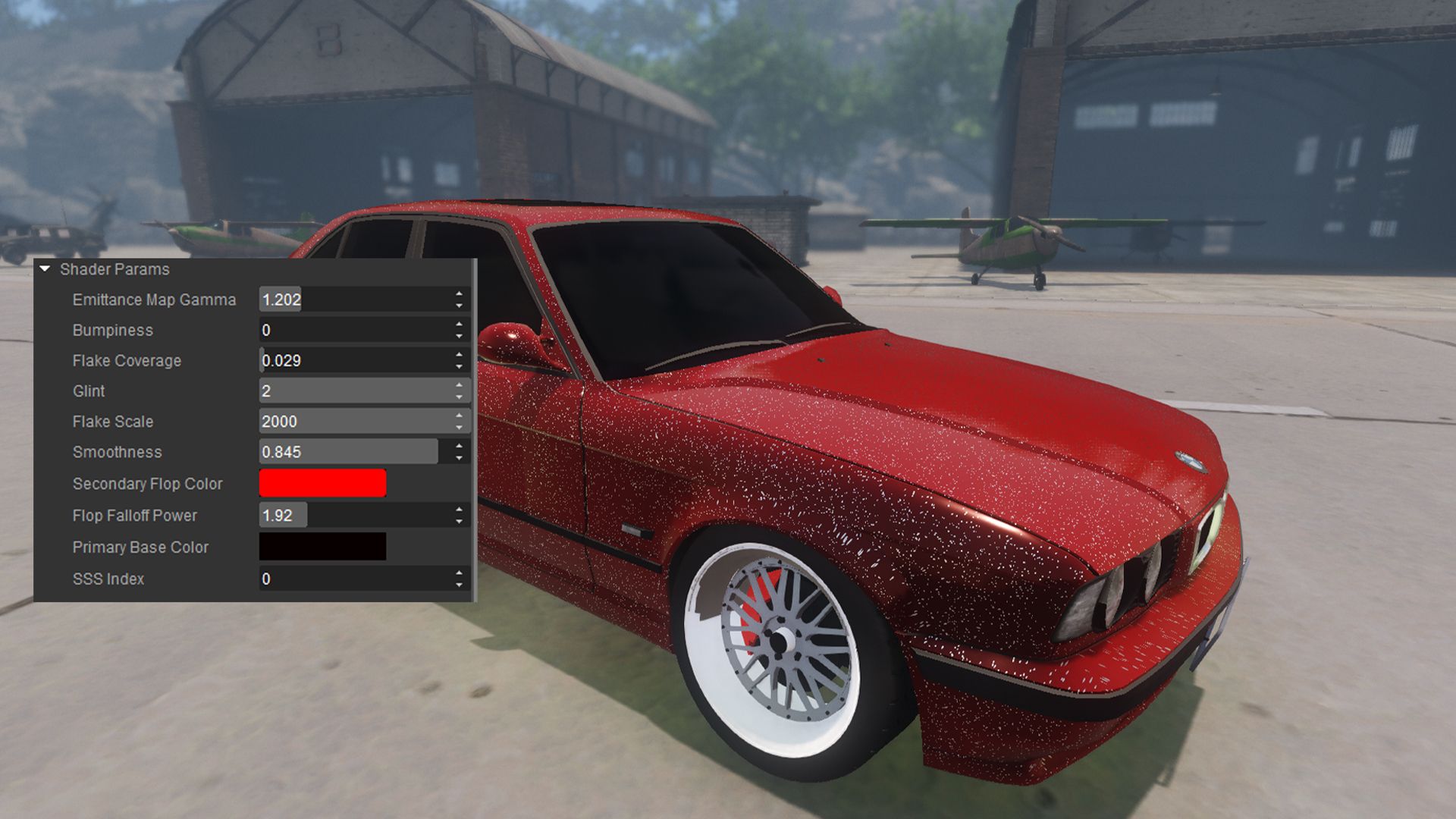 MetalFlakesPOM PBR Car Paint Shader