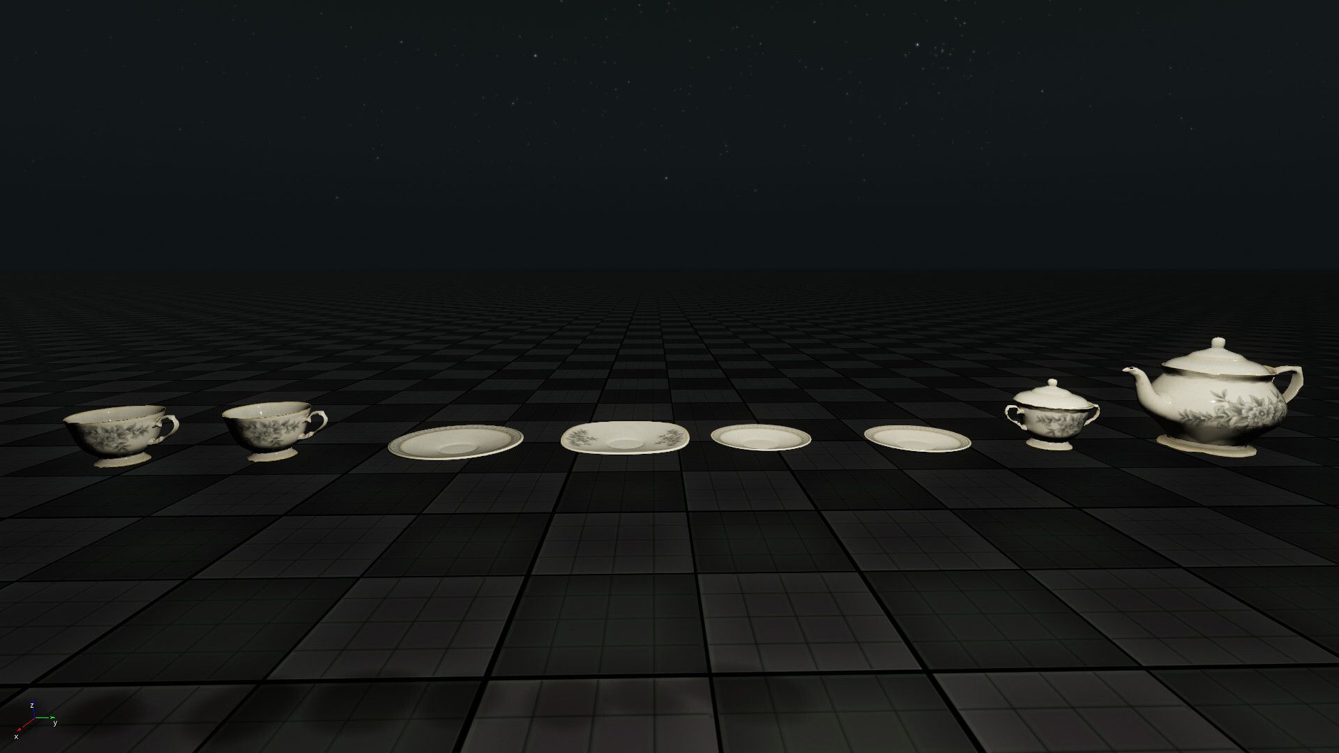 Poly Haven - Tea Set 01