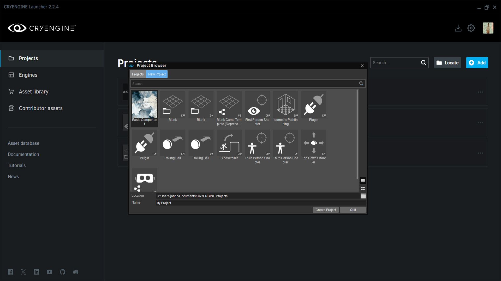 Basic Component Template