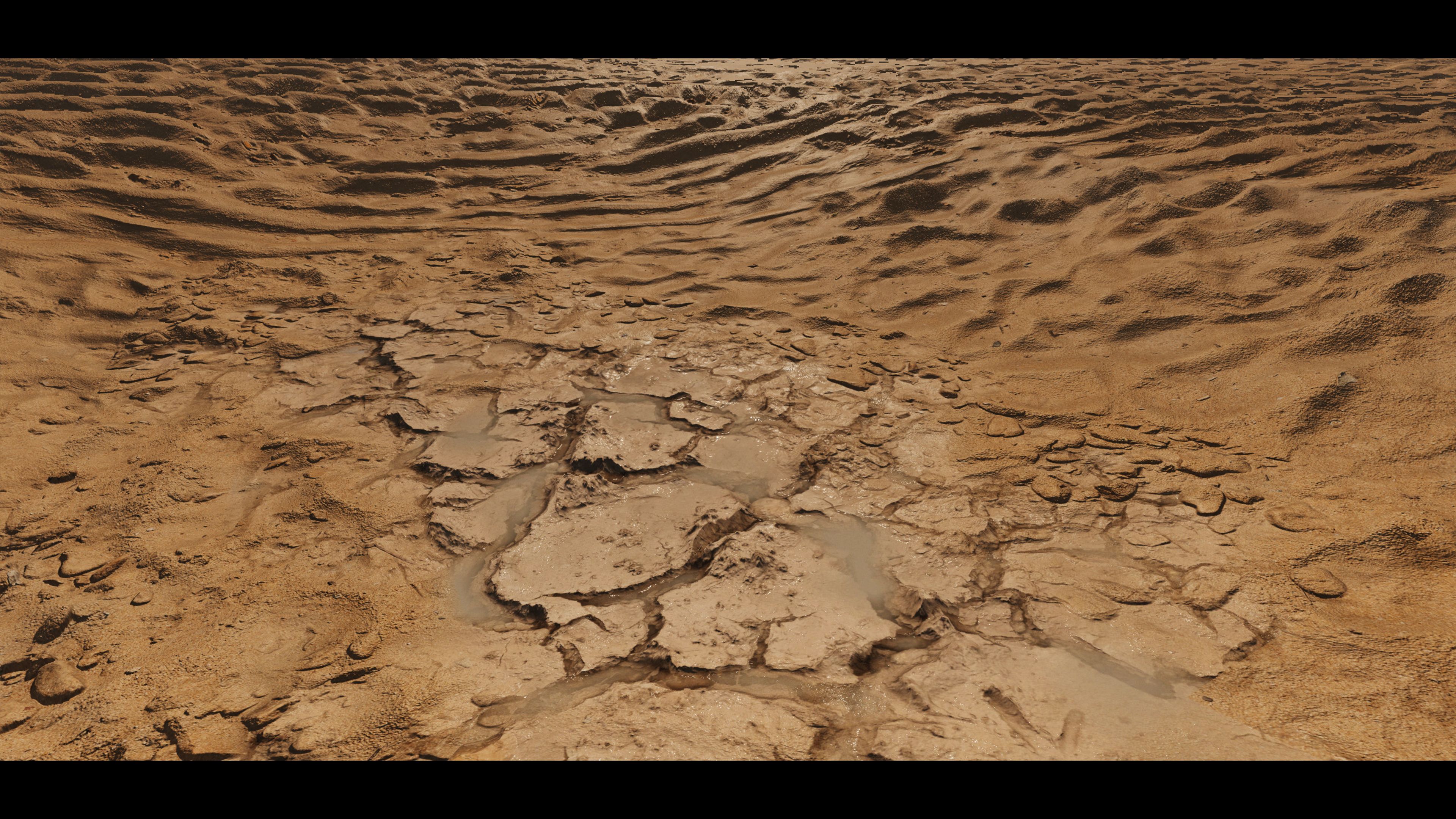 Sand desert terrain material