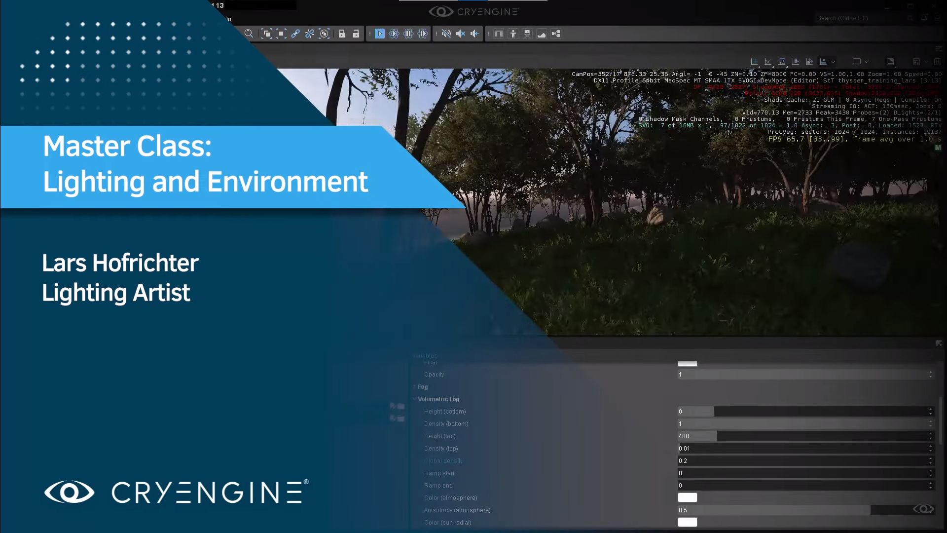 Lighting and Environment Master Class