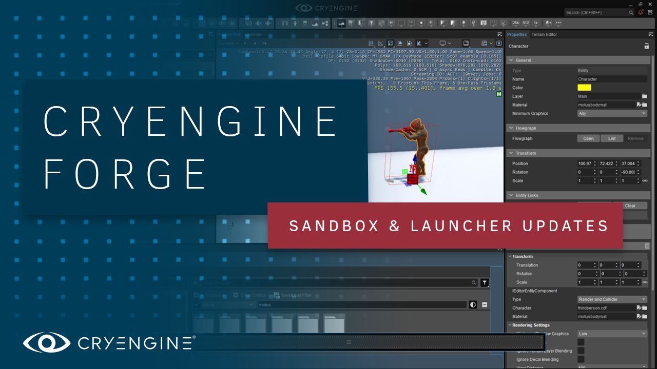 CRYENGINE 5.6 Preview – Sandbox and Launcher