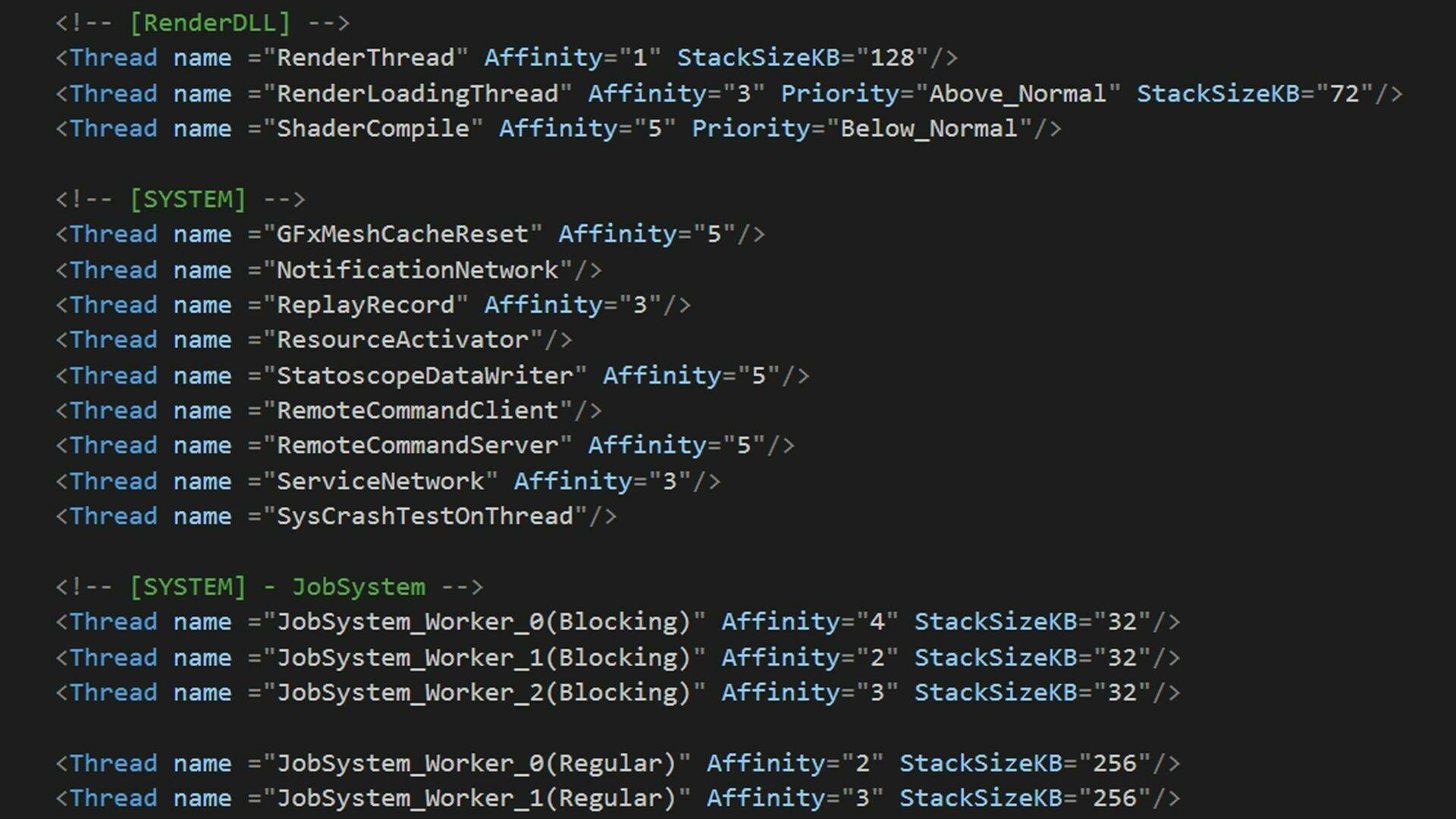 Data-Driven thread management