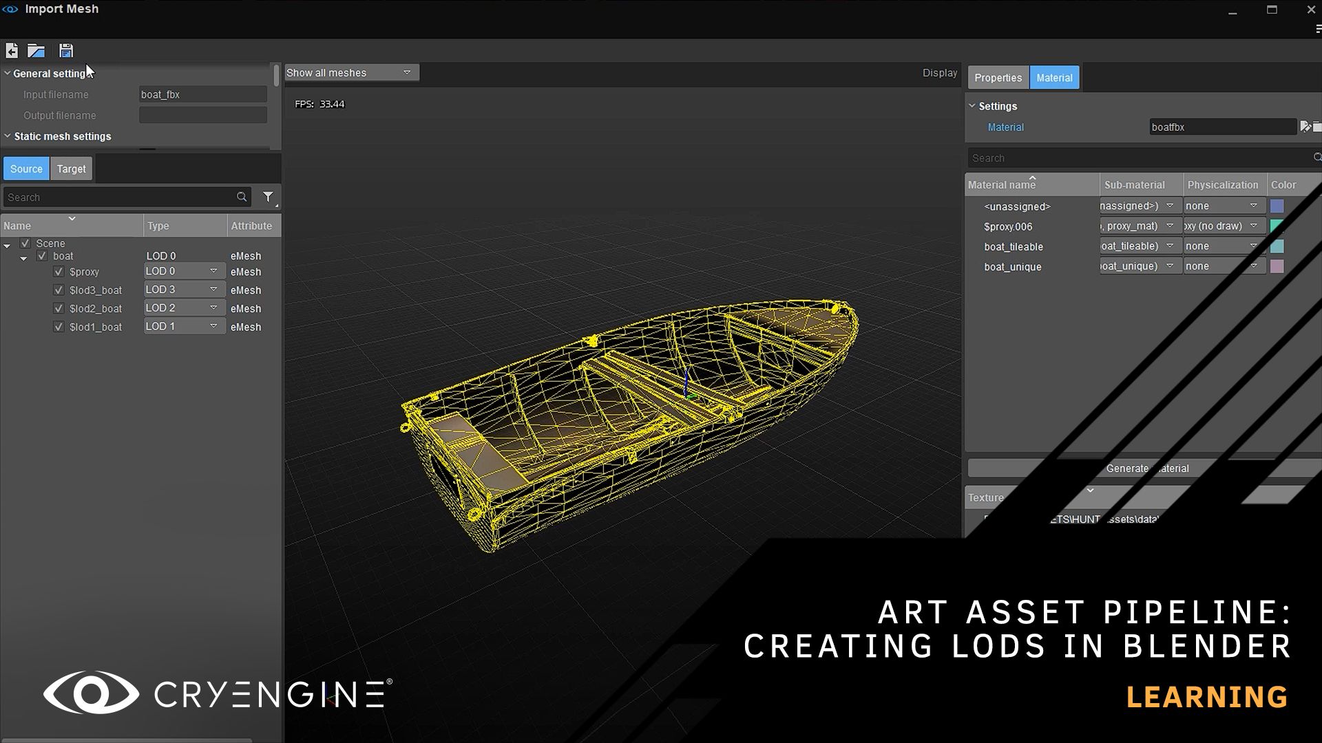 Art Asset Pipeline: Creating and Handling LoDs (Blender)
