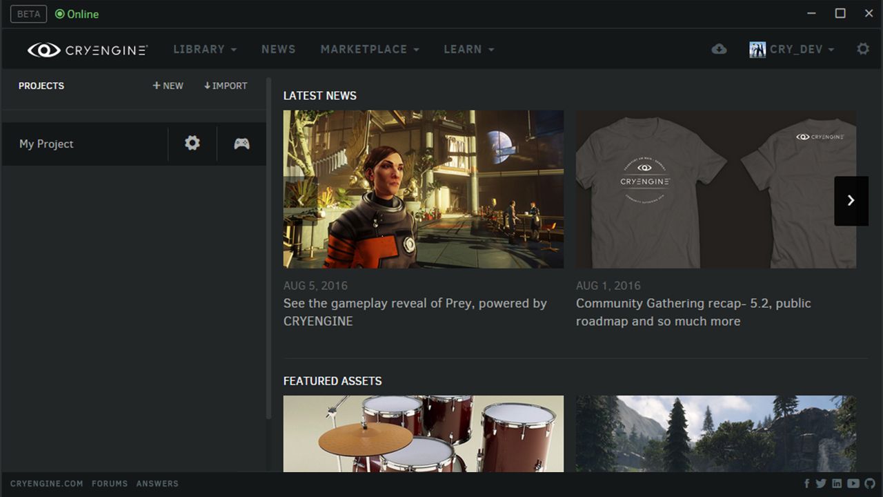 Looking ahead at things to come: CRYENGINE Launcher Update