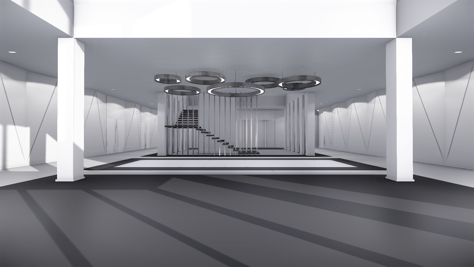 Modern Hall - Scene - FREE