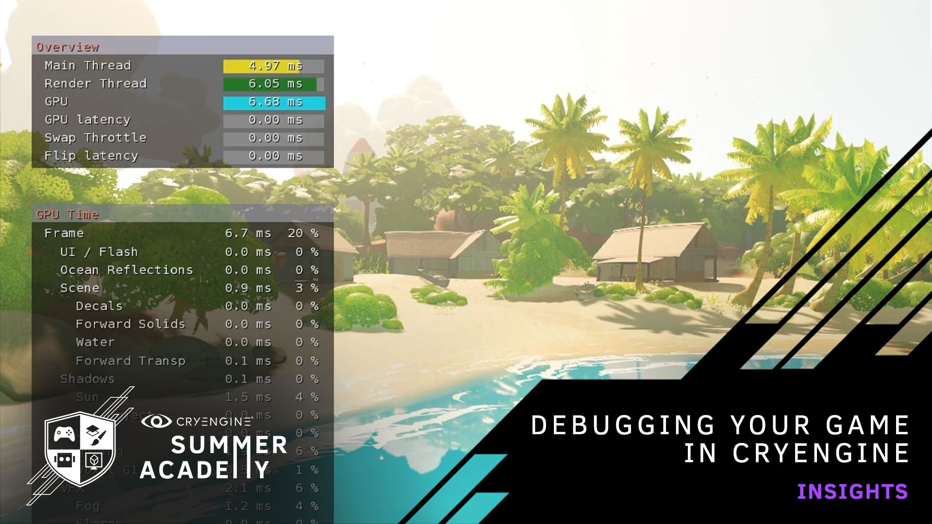 CRYENGINE Summer Academy: Debugging Your Game