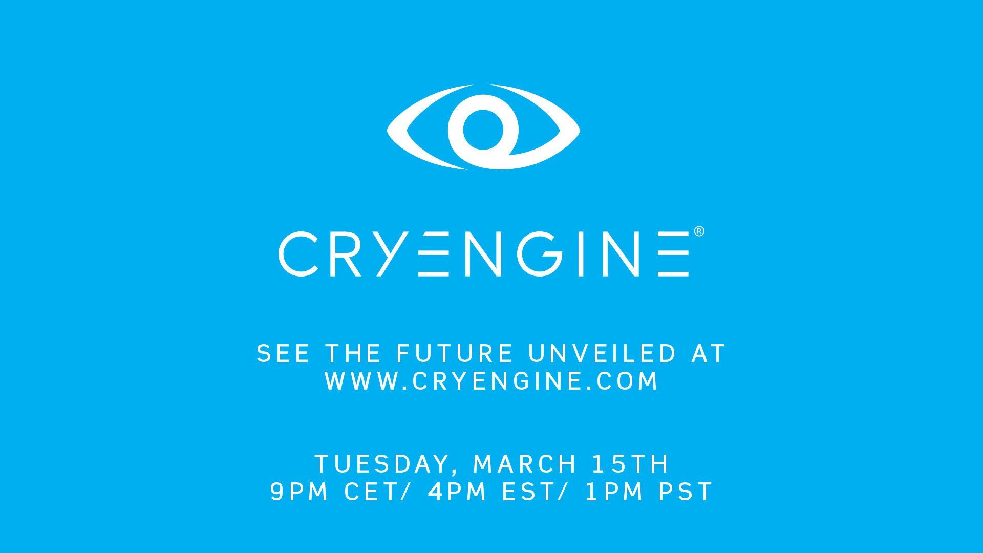 Next Tuesday, we unveil the future of CRYENGINE 