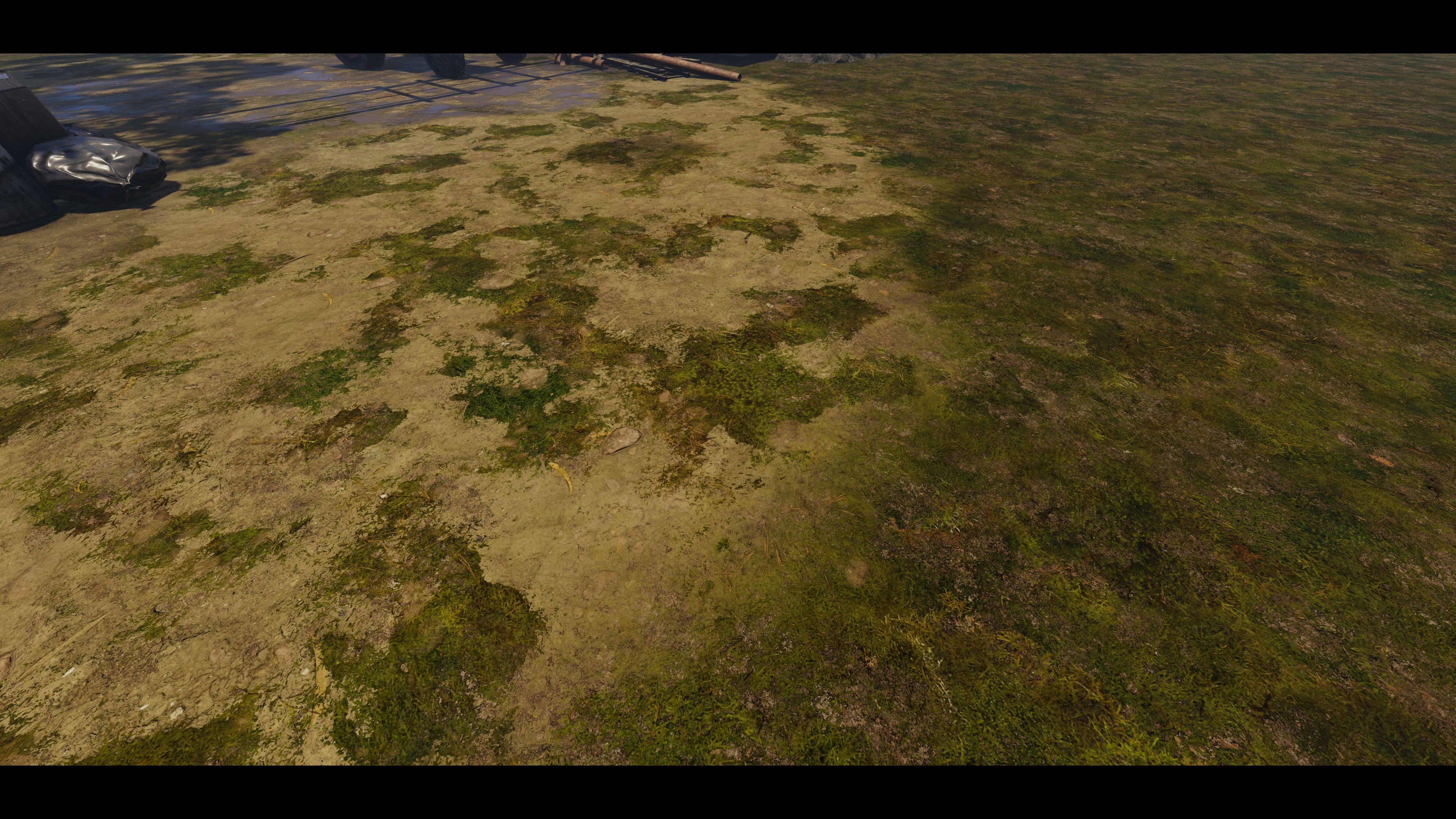 Grass in sand terrain materials
