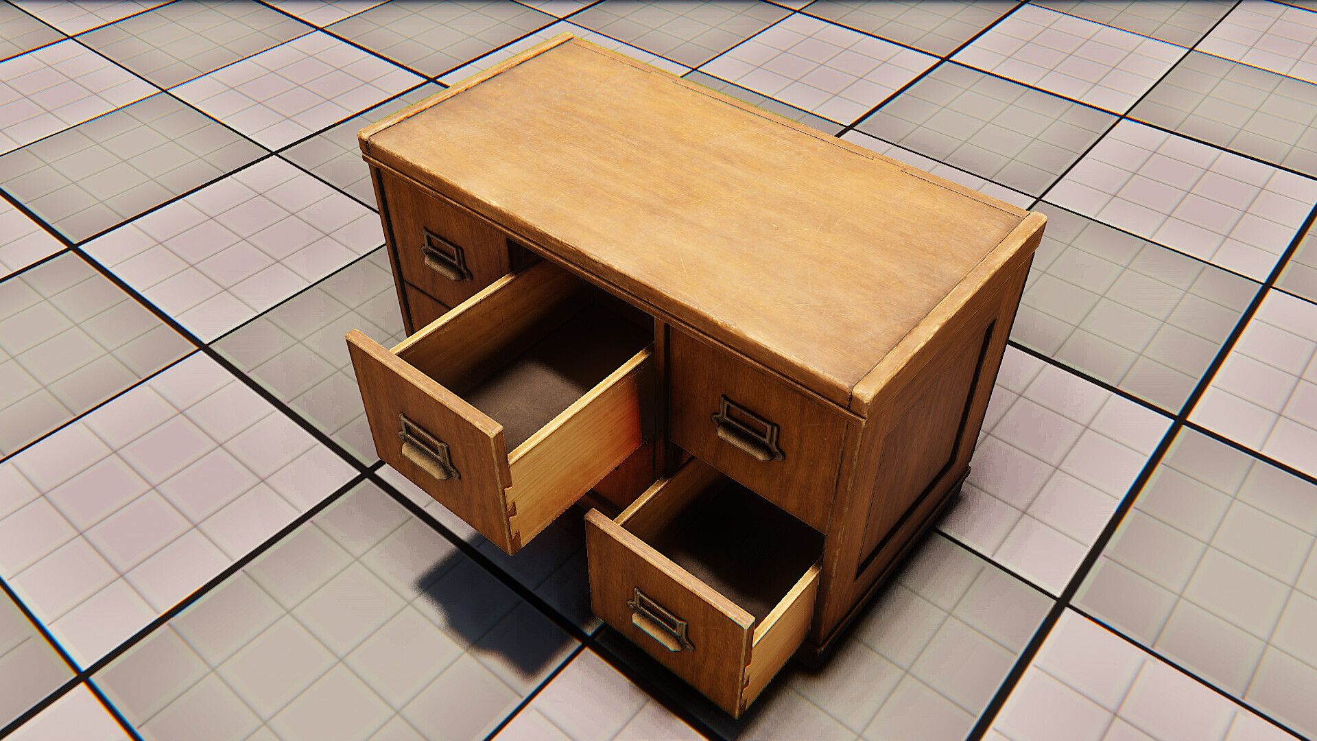 Vintage Wooden Drawer 01