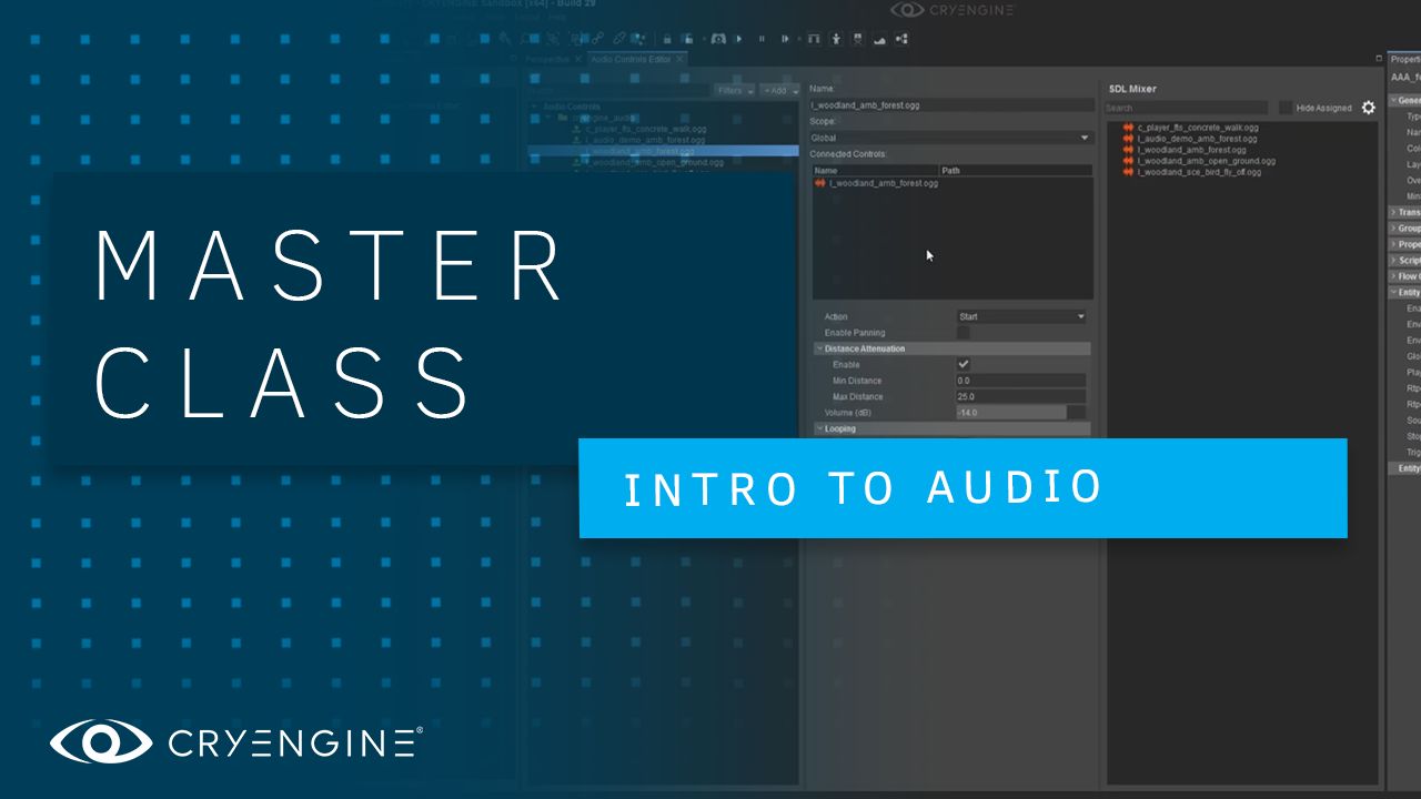 CRYENGINE Master Class – Introduction to Audio in CRYENGINE V