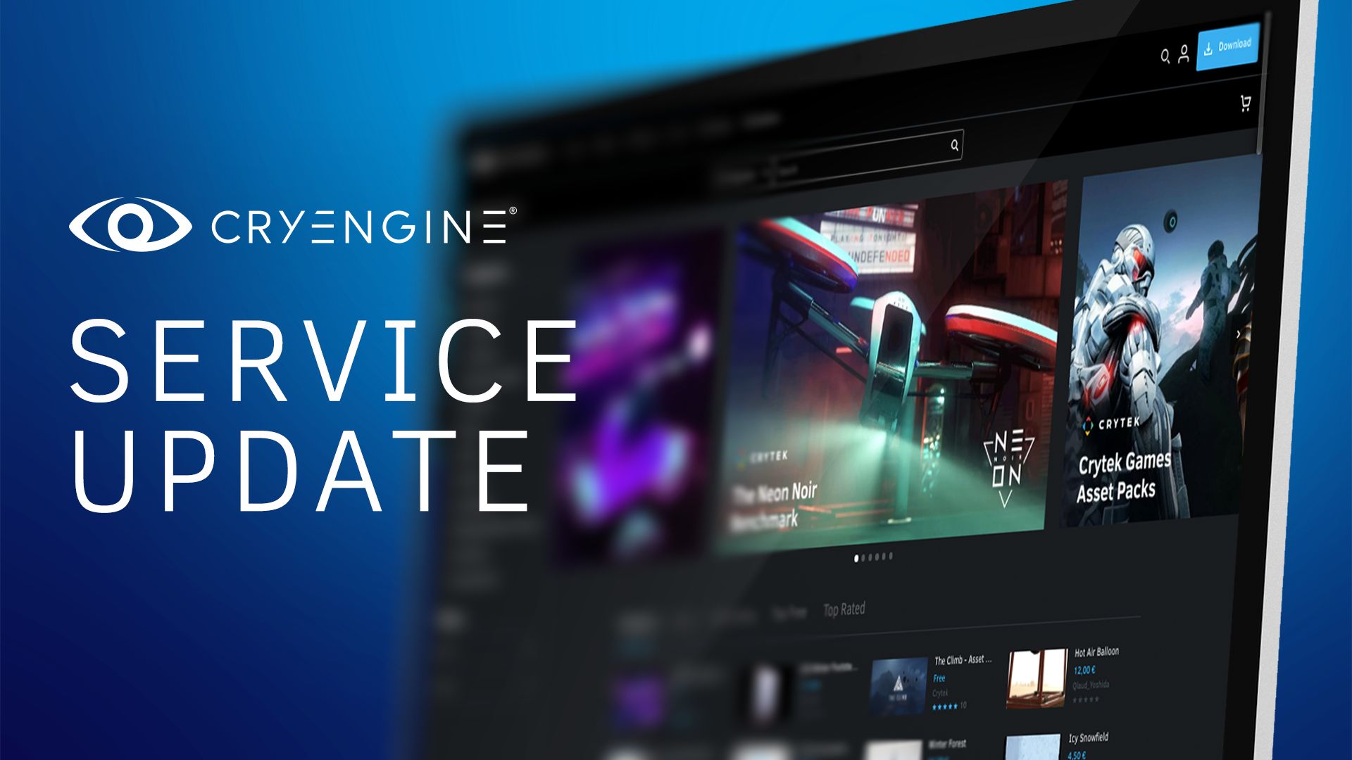 Changes are coming to the CRYENGINE Marketplace