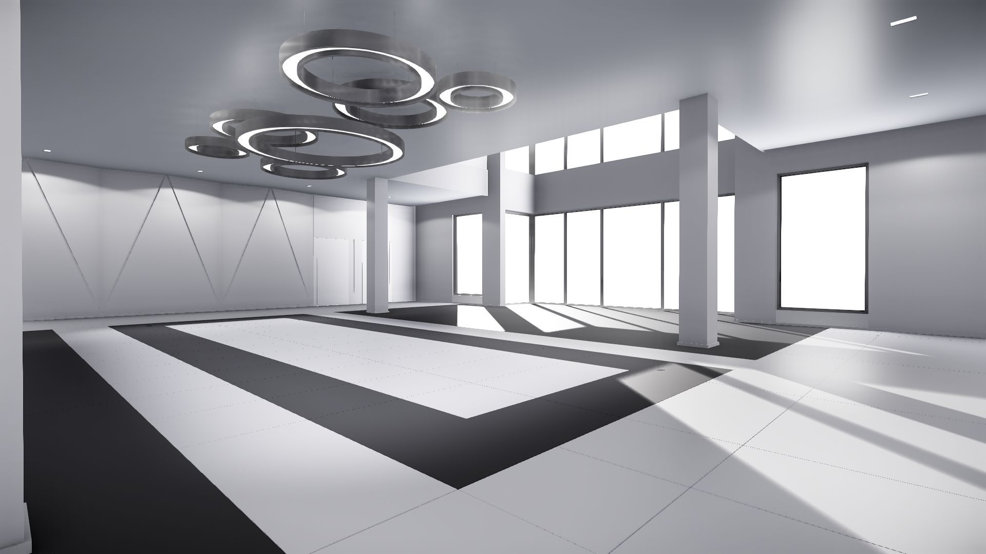 Modern Hall - Scene - FREE