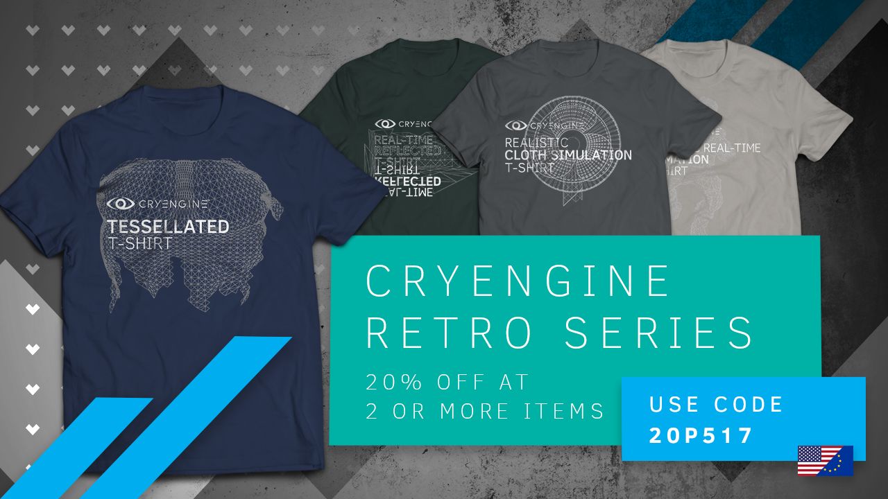 New retro merch arrives at the CRYENGINE store 
