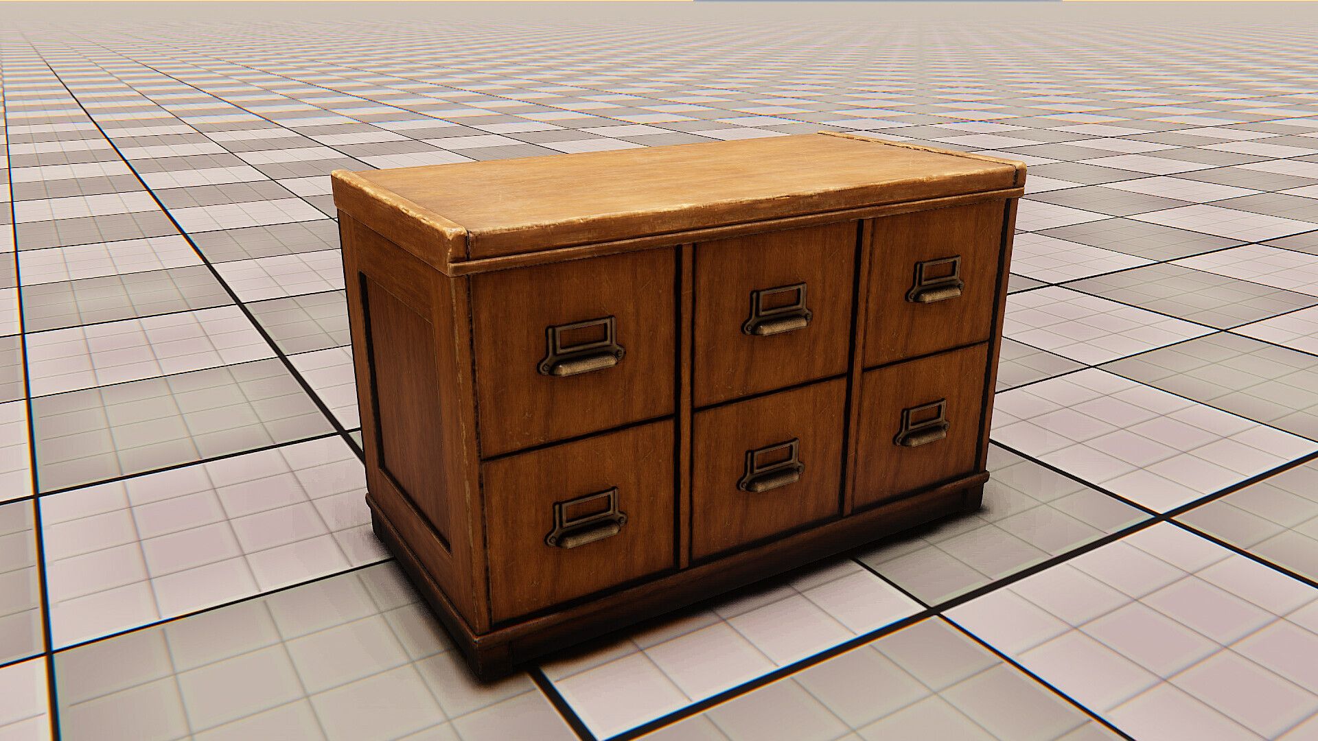 Vintage Wooden Drawer 01