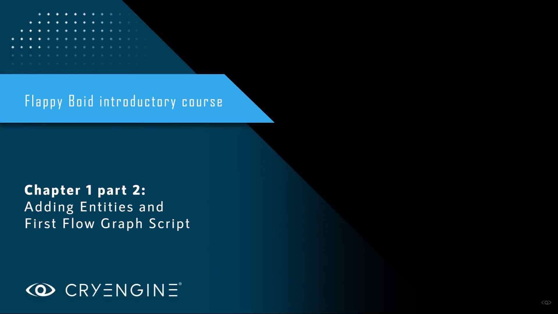 01-2: Adding Entities and First Flow Graph Script